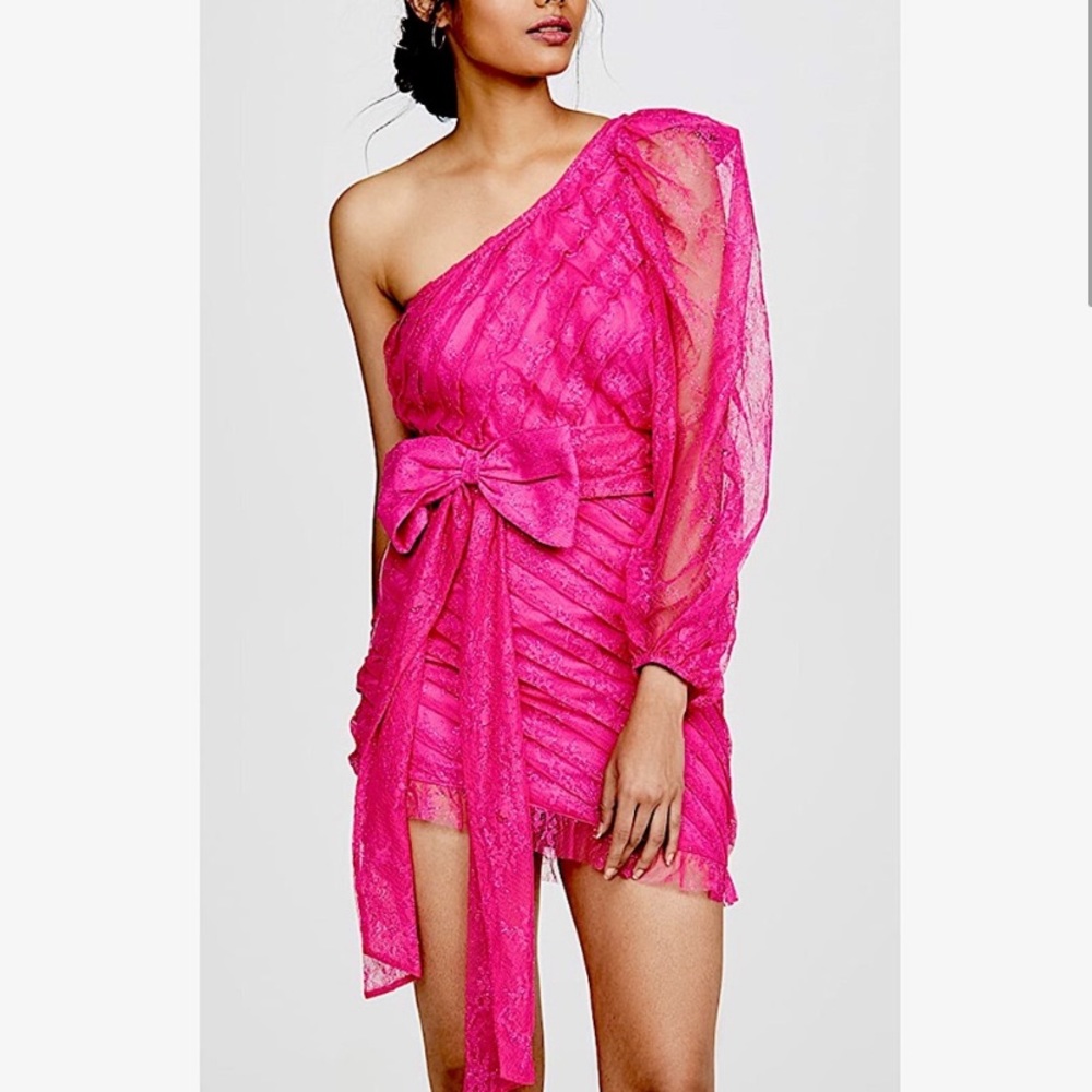 For Love & Lemons Dynasty Dress in Pink